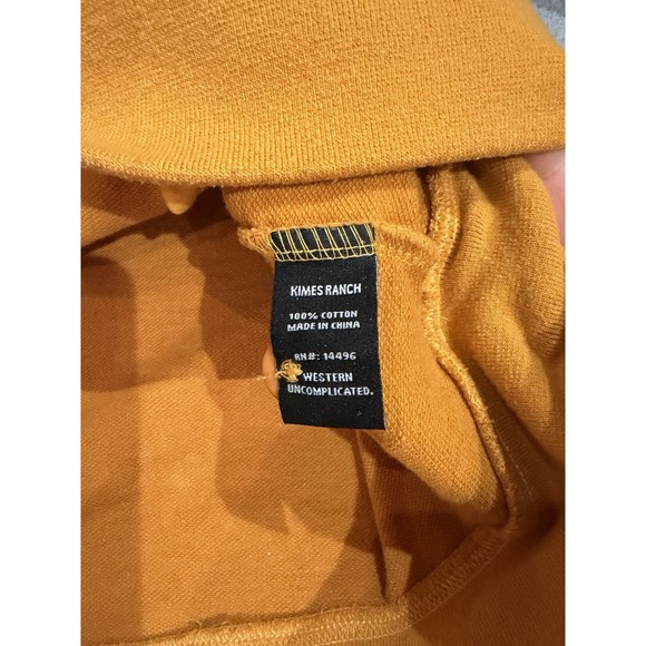 Kimes Ranch Hoodie Women's M Orange Long Sleeve Pullover Hoodie Sweatshirt - Picture 9 of 11